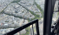 14-Juillet: vues aériennes à bord d'un hélicoptère de la gendarmerie